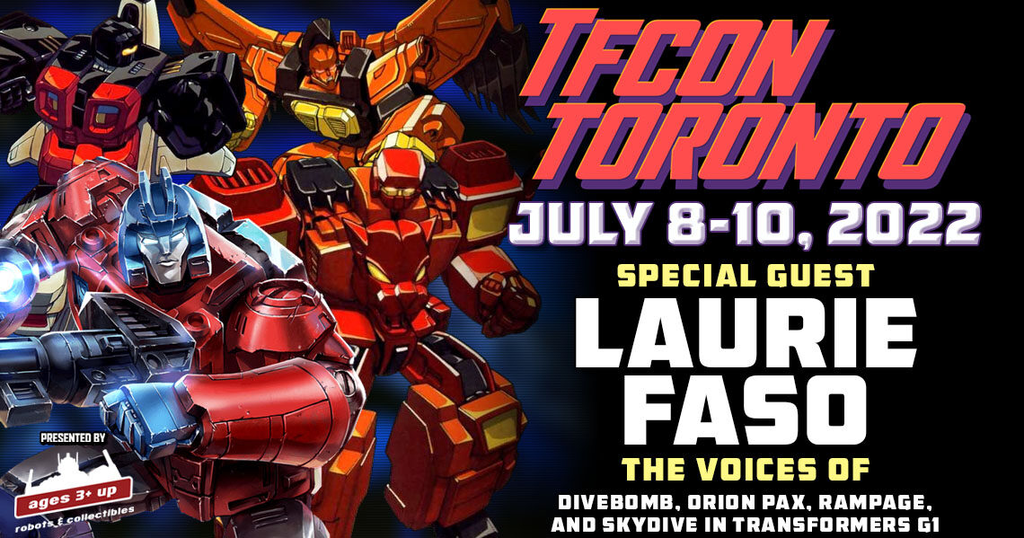 Transformers voice actor Laurie Faso to attend TFcon Toronto 2022
