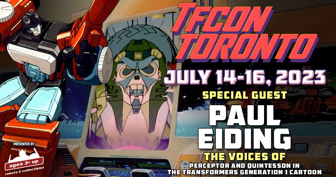 Transformers voice actor Paul Eiding to attend TFcon Toronto 2023