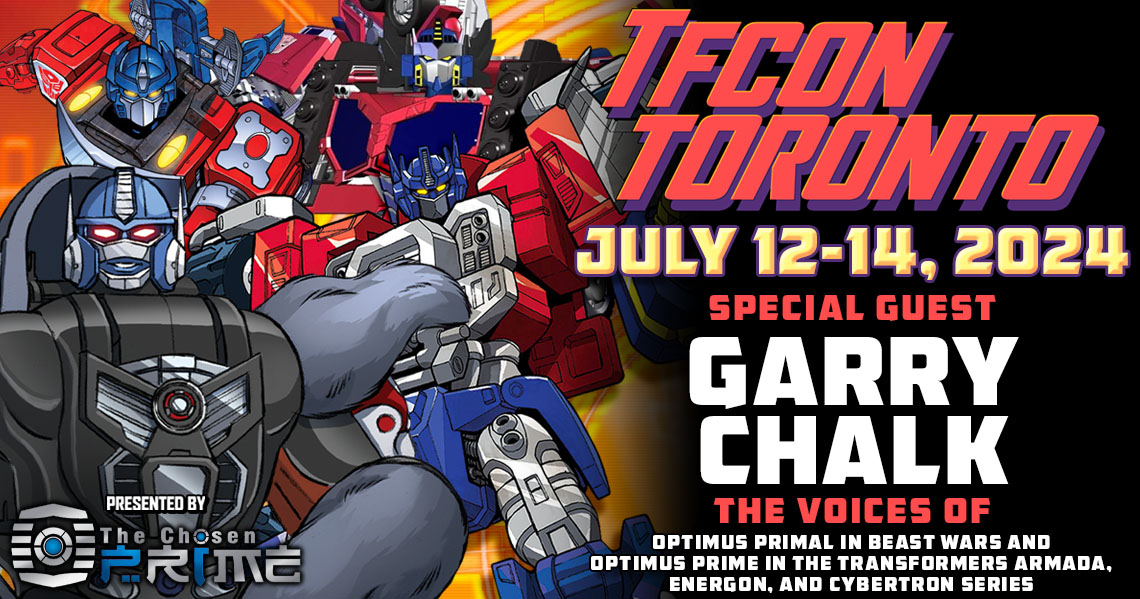 Transformers voice actor Garry Chalk to attend TFcon Toronto 2024