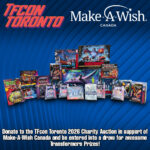 Donate your extra toys to the TFcon Toronto 2026 Charity Auction in support of Make-A-Wish Canada